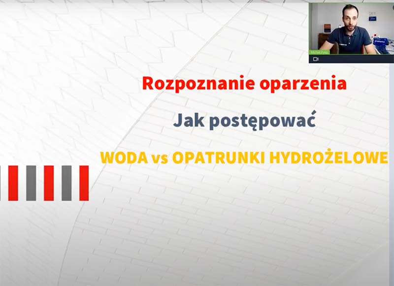 Jak skutecznie działać w przypadku oparzeń? WEBINAR:  "Pierwsza Pomoc #ODNOWA #2".